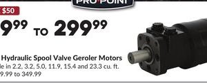 4-Bolt Hydraulic Spool Valve Geroler Motors