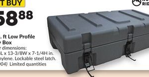 2.3 cu. ft Low Profile Utility Box