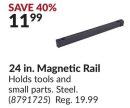 24 in. Magnetic Rail