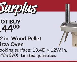 12 in. Wood Pellet Pizza Oven