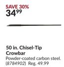 50 in. Chisel-Tip Crowbar