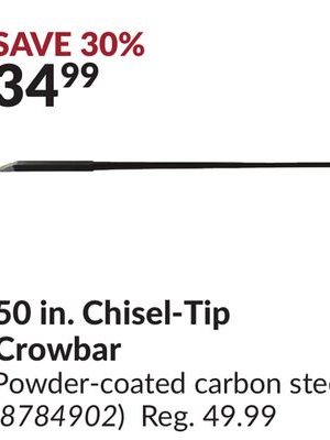 50 in. Chisel-Tip Crowbar
