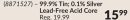 99.9% Tin; 0.1% Silver Lead-Free Acid Core Solders
