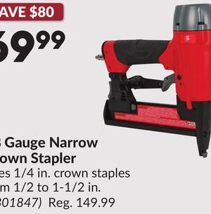 18 Gauge Narrow Crown Stapler
