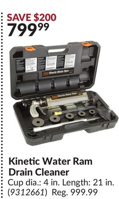 Kinetic Water Ram Drain Cleaner