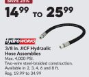 3/8 in. JICF Hydraulic Hose Assemblies