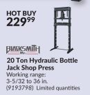 20 Ton Hydraulic Bottle Jack Shop Press