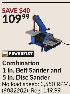 Combination 1 in. Belt Sander and 5 in. Disc Sander