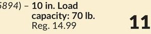 Heavy-Duty Zinc T-Hinges - 10 in. Load capacity: 70 lb.