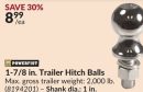 1-7/8 in. Trailer Hitch Balls