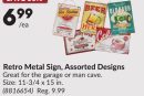Surplus Retro Metal Sign, Assorted Designs