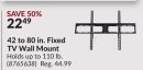 42 to 80 in. Fixed TV Wall Mount