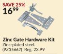 Zinc Gate Hardware Kit