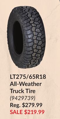LT275/65R18 All-Weather Truck Tire