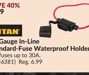 12 Gauge In-Line Standard-Fuse Waterproof Holder