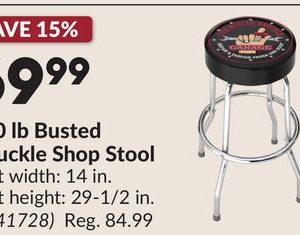 300 lb Busted Knuckle Shop Stool