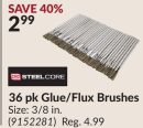36 pk Glue/Flux Brushes