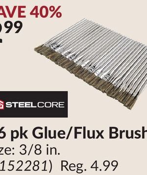 36 pk Glue/Flux Brushes