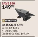 44 lb Steel Anvil