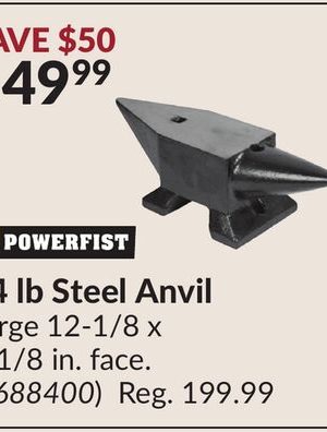 44 lb Steel Anvil