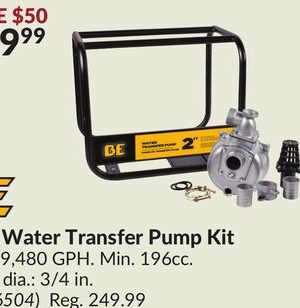 2 in. Water Transfer Pump Kit