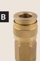 M, T, A and L Style 1/4 in. NPTF Universal Quick Couplers