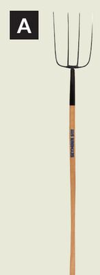 4-Tine with American Ash Handle Manure Forks