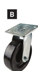 6 in. Phenolic Casters Swivel