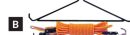 Hoist with 40 ft rope 800 lb Steel Game Gambrels