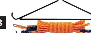Hoist with 40 ft rope 800 lb Steel Game Gambrels