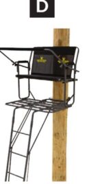 Platform size: 40 x 26 in. Capacity: 500 lb. Ladder Stands