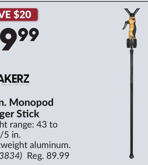 63 in. Monopod Trigger Stick