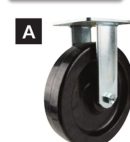 8 in. Phenolic Casters