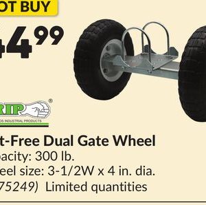 Flat-Free Dual Gate Wheel
