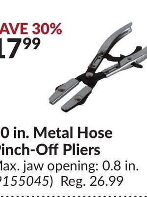 10 in. Metal Hose Pinch-OffPliers