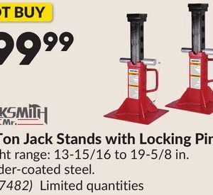 22 Ton Jack Stands with Locking Pin