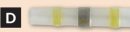 12-10 Gauge Transparent Heat-Shrink Butt Connectors