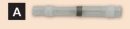 10 pk Transparent Heat-Shrink Butt Connectors - 26-24 Gauge
