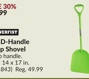 Poly D-Handle Scoop Shovel