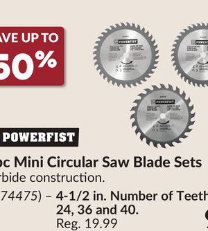 3 pc Mini Circular Saw Blade Sets