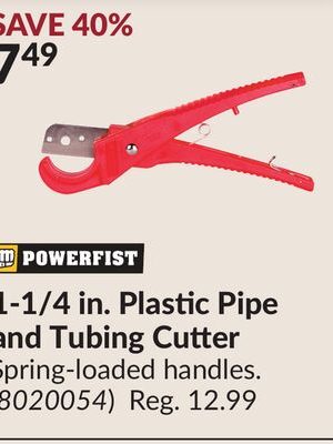 1-1/4 in. Plastic Pipe and Tubing Cutter