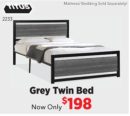 Grey Twin Bed Now Only