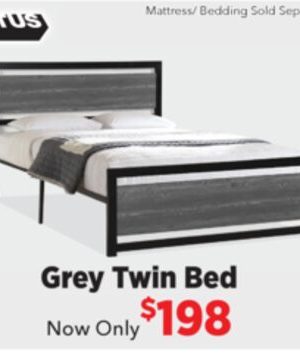 Grey Twin Bed Now Only