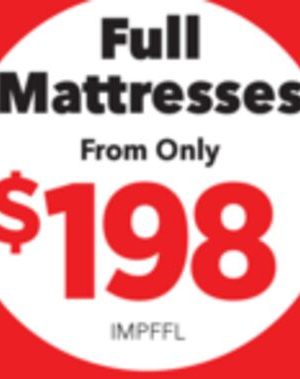 Full Mattresses Starting at Only