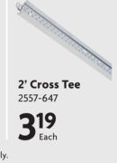 Suspended Ceiling Grid 2' Cross Tee