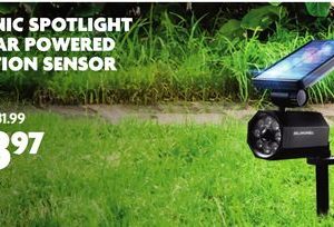 BIONIC SPOTLIGHT SOLAR POWERED MOTION SENSOR