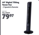 44" Digital Tilting Tower Fan