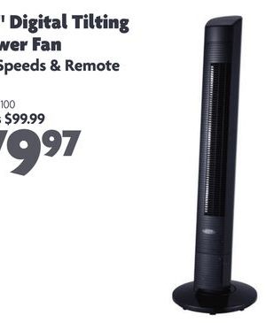 44" Digital Tilting Tower Fan