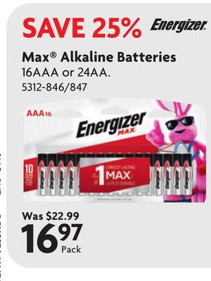 Max Alkaline Batteries