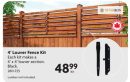 4' Louver Fence Kit